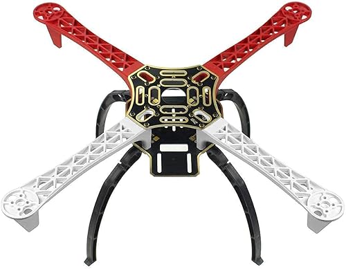 Miniatura 2 de QWinOut F450-V2 Kit de marco de dron de 17.717 in de 4 ejes con engranaje de deslizamiento de aterrizaje + 4 piezas A2212 1000KV motor sin