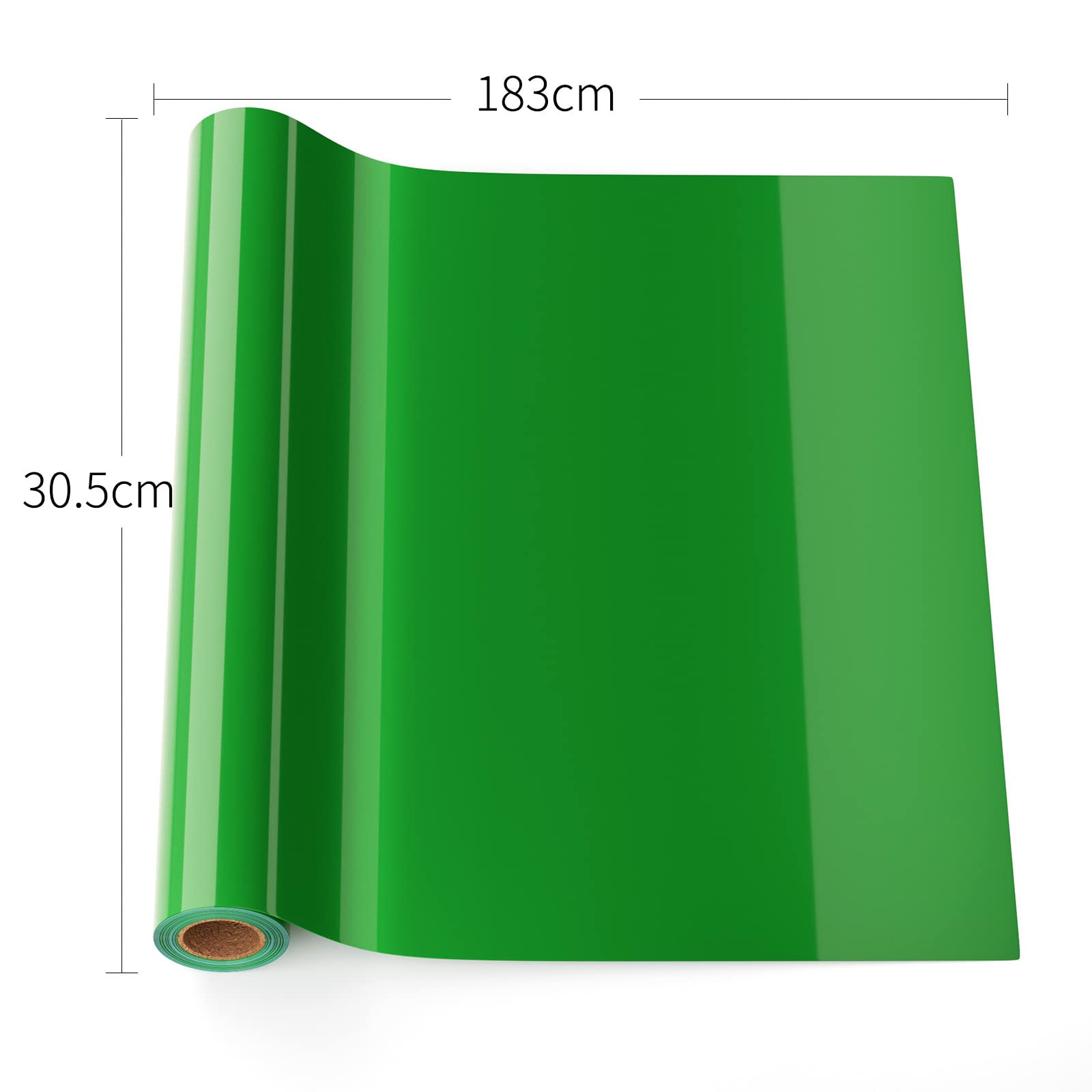 Vinile Termoadesivo Per Tessuti - Rotolo 30,5x400 Cm Verde Chiaro, Con Pinzette, Per T-shirt E Decorazioni - Foto 9