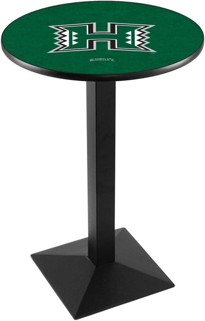 Holland Bar Stool Co. L217-36" Black Wrinkle Hawaii Pub Table