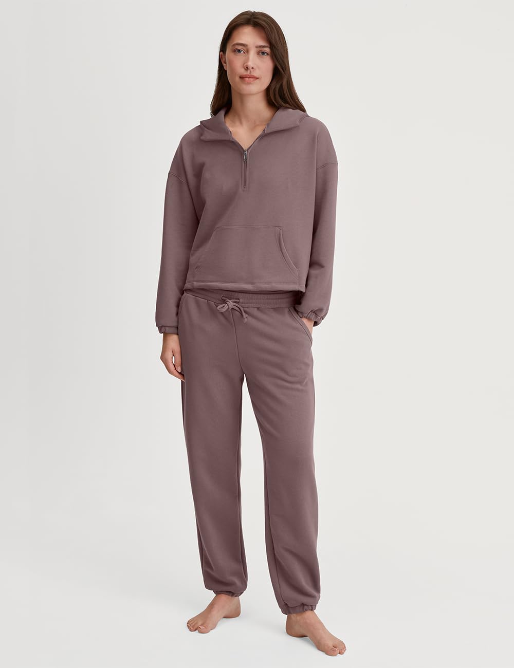 CALIDA Lounge Element Jacke Damen, mit Seitentaschen, temperaturausgleichend und atmungsaktiv