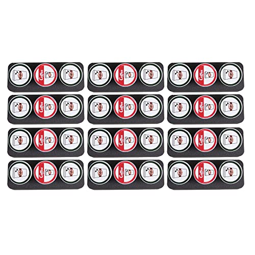 Polar Whale Hotel Hospitality Coffee Pod Storage Organizer 12 Piece Multi-Pack Tray Holder Waterproof Washable Bed And Breakfast Drawer Insert Holds 3 Pods Each Compatible With Keurig K-Cup 12 Pc Set #TOP23