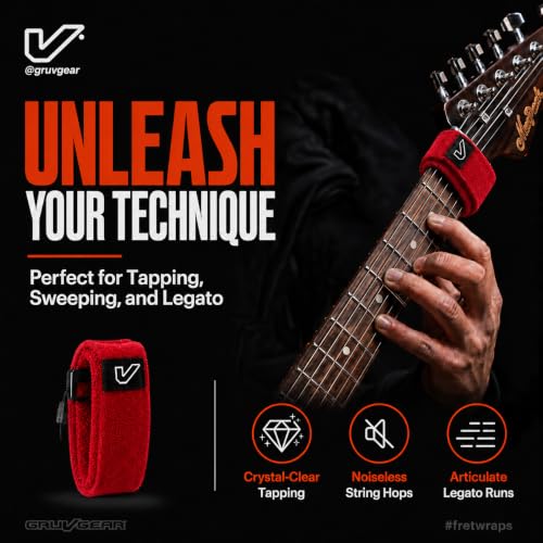 Image of Gruv Gear FW-1PK-RED-MD Medium HD 'Fire' String Muter (Red)