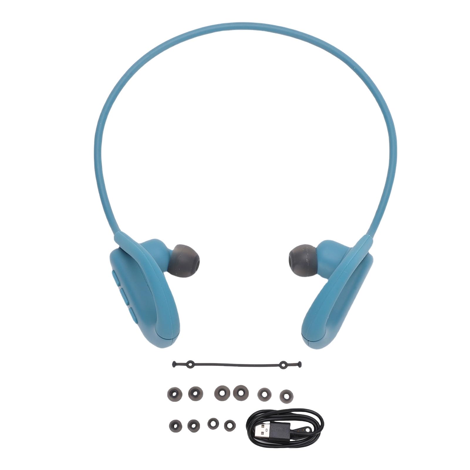 Auriculares de Conducción Ósea Impermeables, Bluetooth 5.4, 16