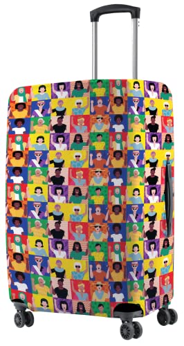 Image of Nasher Miles Polyester 65 (24 Inch) Medium Protective Luggage Cover - Women Design