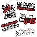 folien-zentrum 5 Aufkleber Set Shocker Hand Auto JDM Tuning OEM Dub Decal Stickerbomb Bombing Sticker Illest Dapper Fun Oldschool