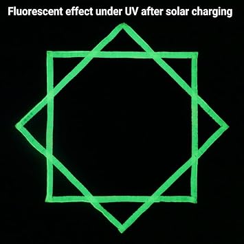Flow Star UV Glow Dual Sided Print Solar & Light Charging Dapo Star Fly Toy Beginners Juggling Toy Pink (R06-style7)