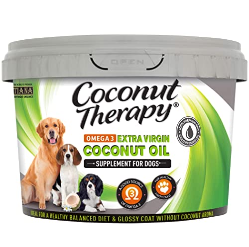 TIANA Coconut Therapy, Coconut Oil for dogs, Omega-3 Supplements for dogs, 500ml