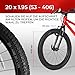 Fincci Fahrradreifen 20 Zoll – 2er Pack Faltbare MTB Reifen 20 x 1.95 Zoll mit 2X 20 Zoll Schrader Schlauch, FahrradMantel 53-406 für Kinder, Teenager & Erwachsene, BMX, City, Road & MTB & Dreirad