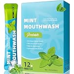 Mouthwash Travel Size, 20 Individual Mini Mouthwash Packets, Alcohol-Free for Fresh Breath, Oral Care, Teeth & Gum Health - Travel Size (10ML x 20pcs)