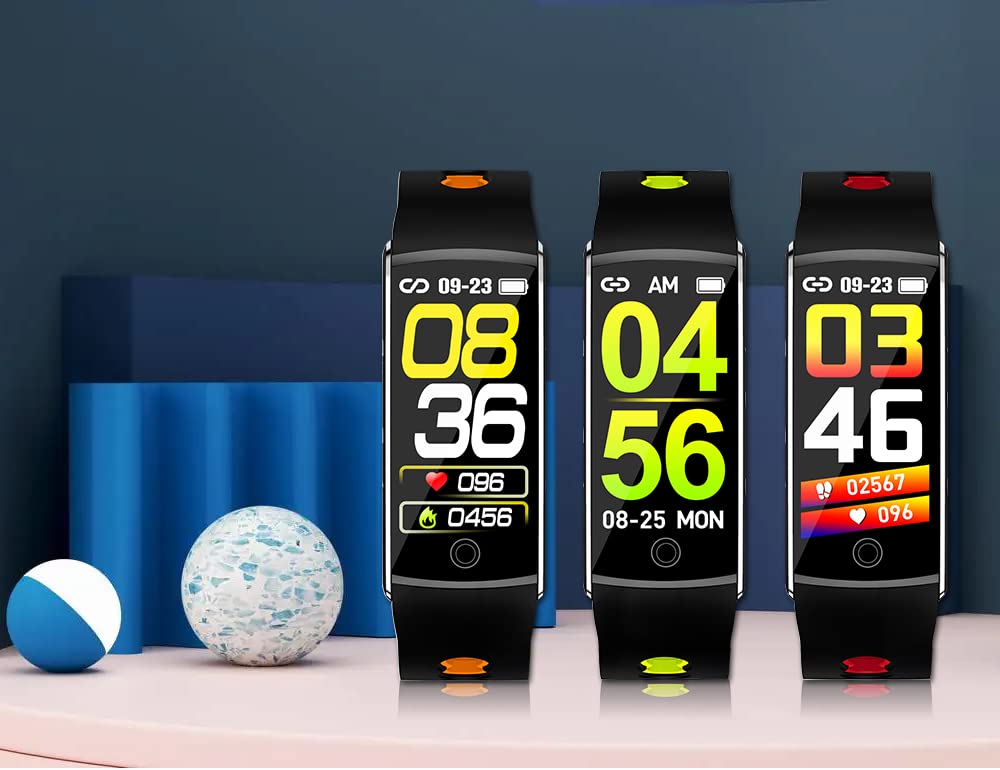 Inteligentny zegarek pomiar temperatury fitness trackery tętno pomiar ciśnienia tlenu we krwi pulsoksymetr bransoletka wodoodporny krokomierz (zielony)