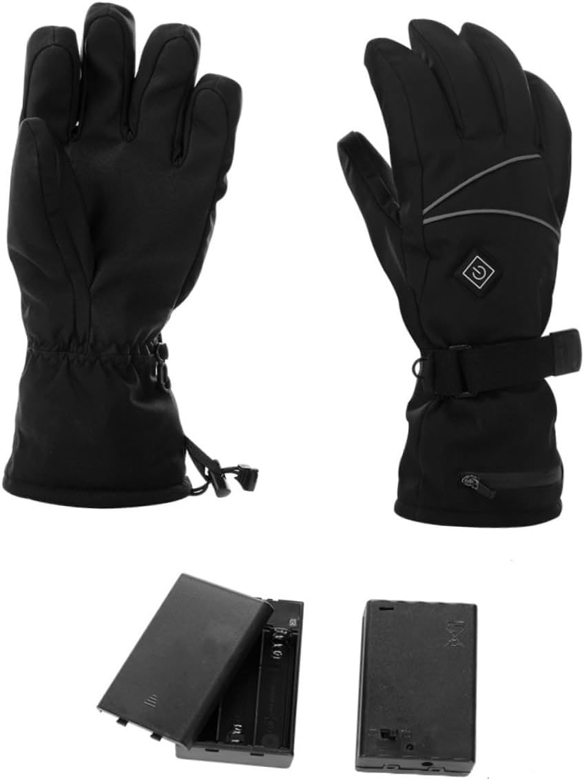 Heating Glove Men's Winter Supply 3-Mode Temperature Sturdy Cotton Polyester Windproof Waterproof