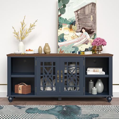 TV Stand for 65 inch TV,Entertainment Center with Storage &