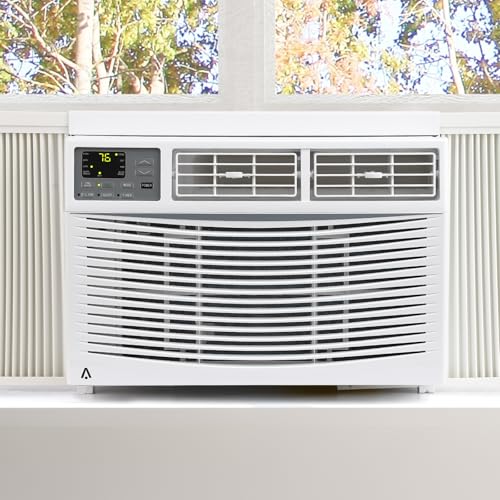 Window Air Conditioner, 10000BTU air conditioner for 450 Sq. Ft, Dehumidifying & Fan, Quiet Operation and Easy Installation, Remote Control for Home & Office