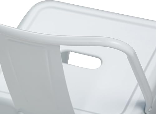 Miniatura 8 de SIMPLIHOME Rayne - Taburetes de encimera (juego de 2) – asientos de cocina de metal de 24 pulgadas de altura de asiento en blanco, asientos