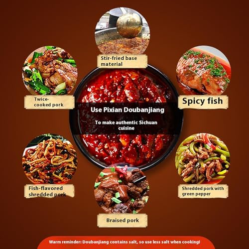 Szechuan Pixian Red Oil Bean doubanjiang Bean Paste 17.6 oz/ (1 bottle) 郫县豆瓣酱 - Thumbnail 5
