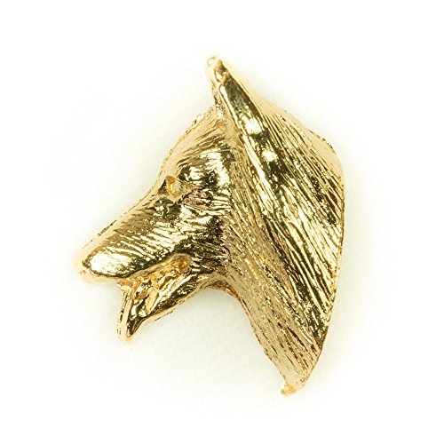 Épingle Berger Belge DOG ARTS JP : fixez une broche plaquée or 22 carats sans abîmer vos vestes