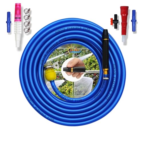 SUNICE 10 Meter Metalic Blue Flexible Hose Pipe, Spray, Adapter (Pipe Diameter: ½’’ inch, 0.5 Inch, 12 mm) Gardening, House Cleaning,Car and Bike Washing Hose Pipe Spray Gun (10 METER, BLUE) SUNICE 10 Meter Metalic Blue Flexible Hose Pipe, Spray, Adapter (Pipe Diameter: ½’’ inch, 0.5 Inch, 12 mm) Gardening, House Cleaning,Car and Bike Washing Hose Pipe Spray Gun (10 METER, BLUE)