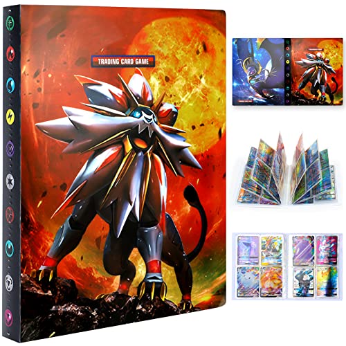 Porte Carte à Collectionner, Classeur Carte Pokemon, Album de Pokemon Cartes Gx Vmax, Livre de Protection Cartes, 30 Pages Capacité de 240 Cartes