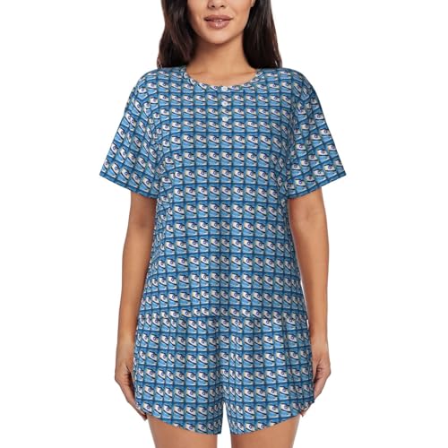 Pijama de bandera israelí para mujer ideal para tardes de relax en casa