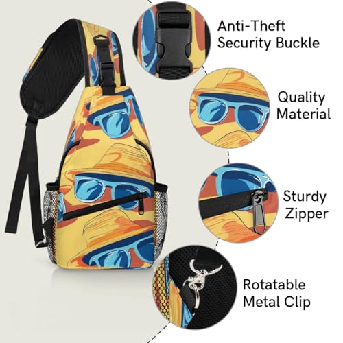 Sling Bag unisex para viaje y senderismo, 7.9x3.5x14.2 in miniatura 3