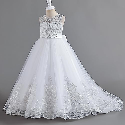 NNJXD Girls Princess Lilac Pageant Long Dress Kids Tulle Prom Ball Gowns4