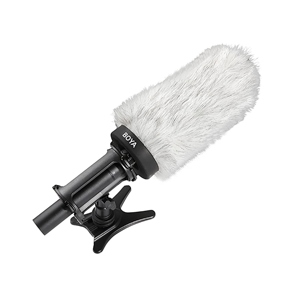 Boya BY-P160 - Parabrezza antiscivolo in schiuma a celle aperte per microfoni da 19 a 23 mm di diametro con profondità interna di 160 mm