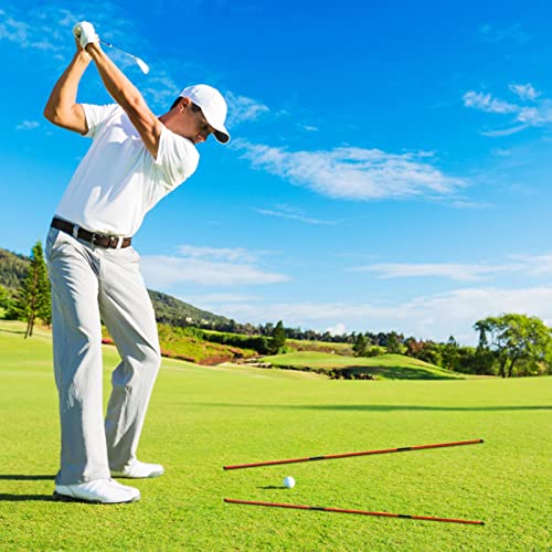 Varas de prática de golfe dobráveis ​​, Bastões de treinamento de alinhamento de golfe, Varas de prá