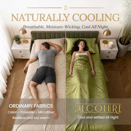 DECOLURE 100% Viscose Derived from Bamboo Sheets King Size | 6 Pc Bed Set by DECOLURE - Used condition - Image 3
