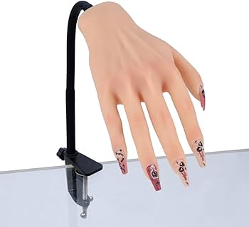 Amazon.co.jp: シリコン練習手 アクリルネイル用 マネキンハンド