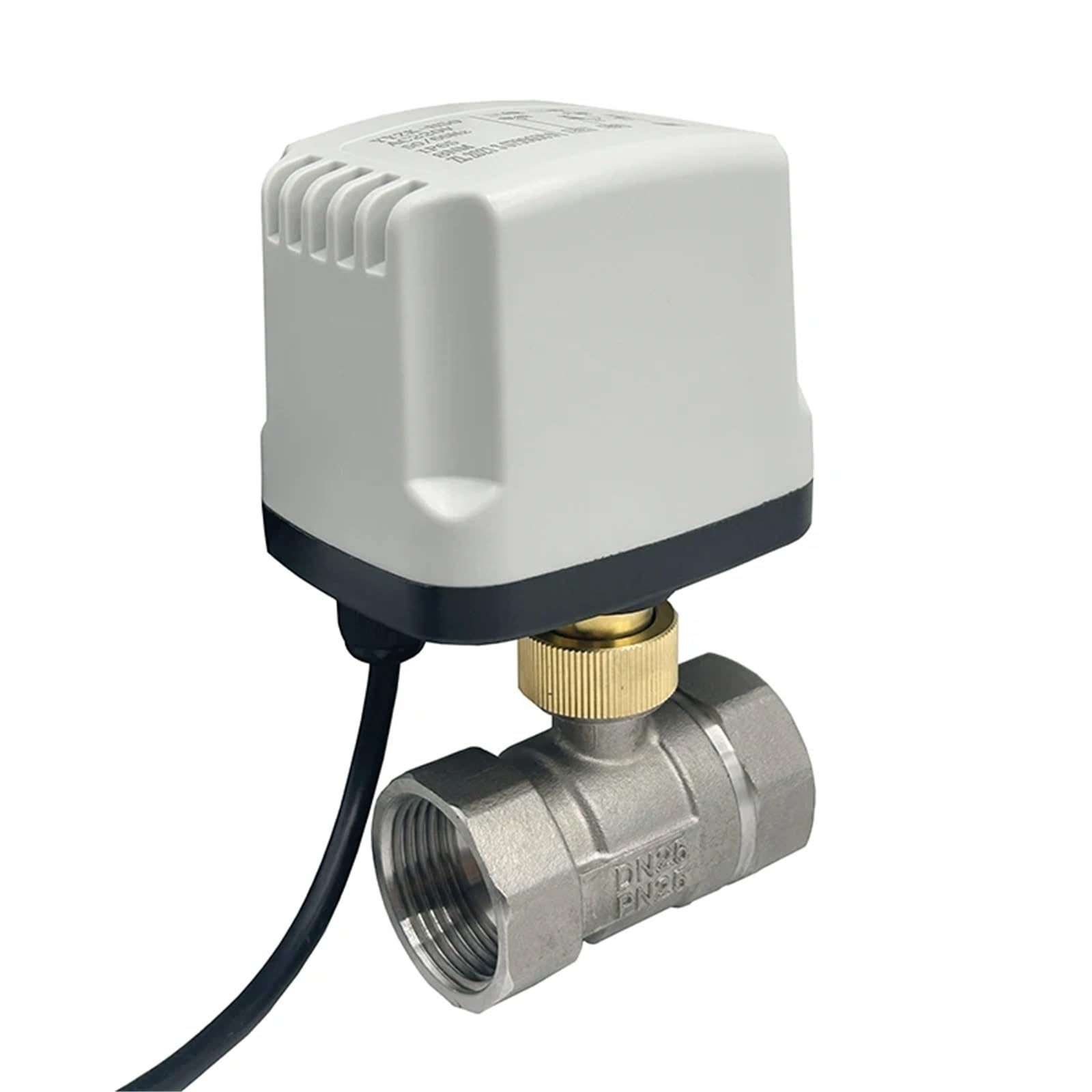 HKYPCOKVK 1" 304 Stainless Steel IP65 Waterproof Motorized Ball Valve 220V 12V 24V 3-Wire 2 Control Electric(220VAC-CR02)