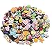 Charms Calzata per Scarpe E Wristband Decorazione, Diversa Forma Fascini del Regalo della Festa per I Bambini Alimentari E Teens Ragazze 50pcs