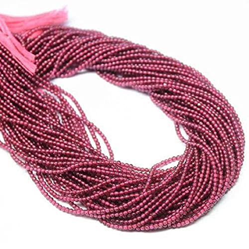 Grenat rhodolite perles rondes lisses 2.5mm pour la création de bijoux artisanaux