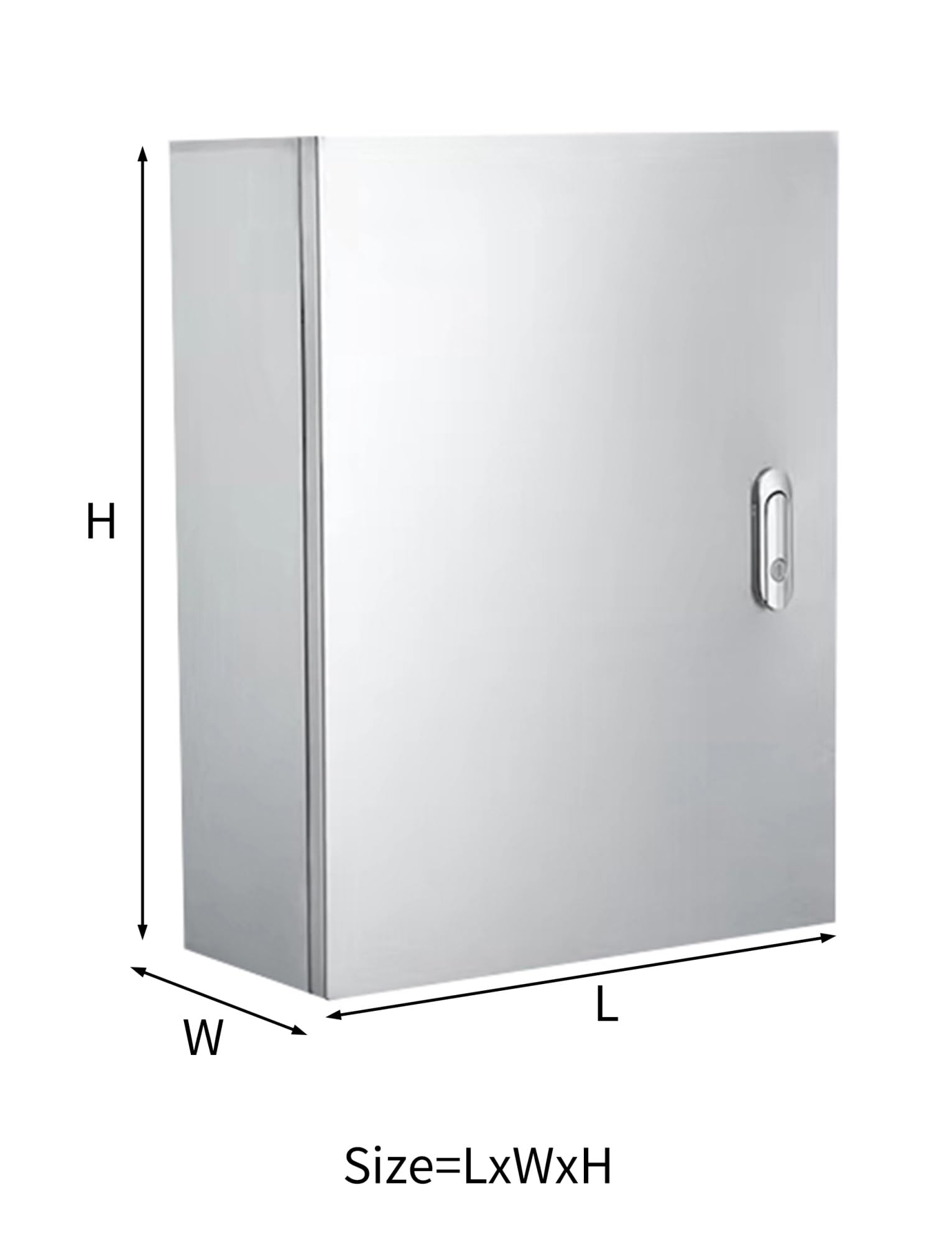 Armadio elettrico in acciaio inossidabile 304, armadio di giunzione di dimensioni personalizzabili for uso di controllo industriale interno(50x20x70cm)