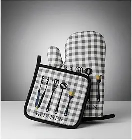 Luva Térmica e Pegador para Forno Fogão - Luva Resistente ao Calor para Cozinha Pegador de Panela e Forma Quente