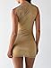 Tiger Mist Women's Mini Dress - Azelma - Gold