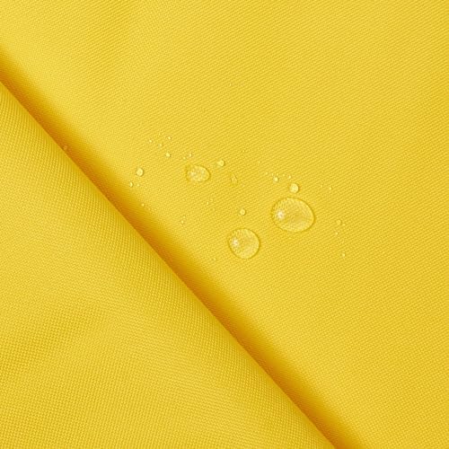 Ottertex Canvas Fabric Waterproof Outdoor 60" Wide 600 Denier 15 Colors Sold by The Yard (10 Yard, Yellow)