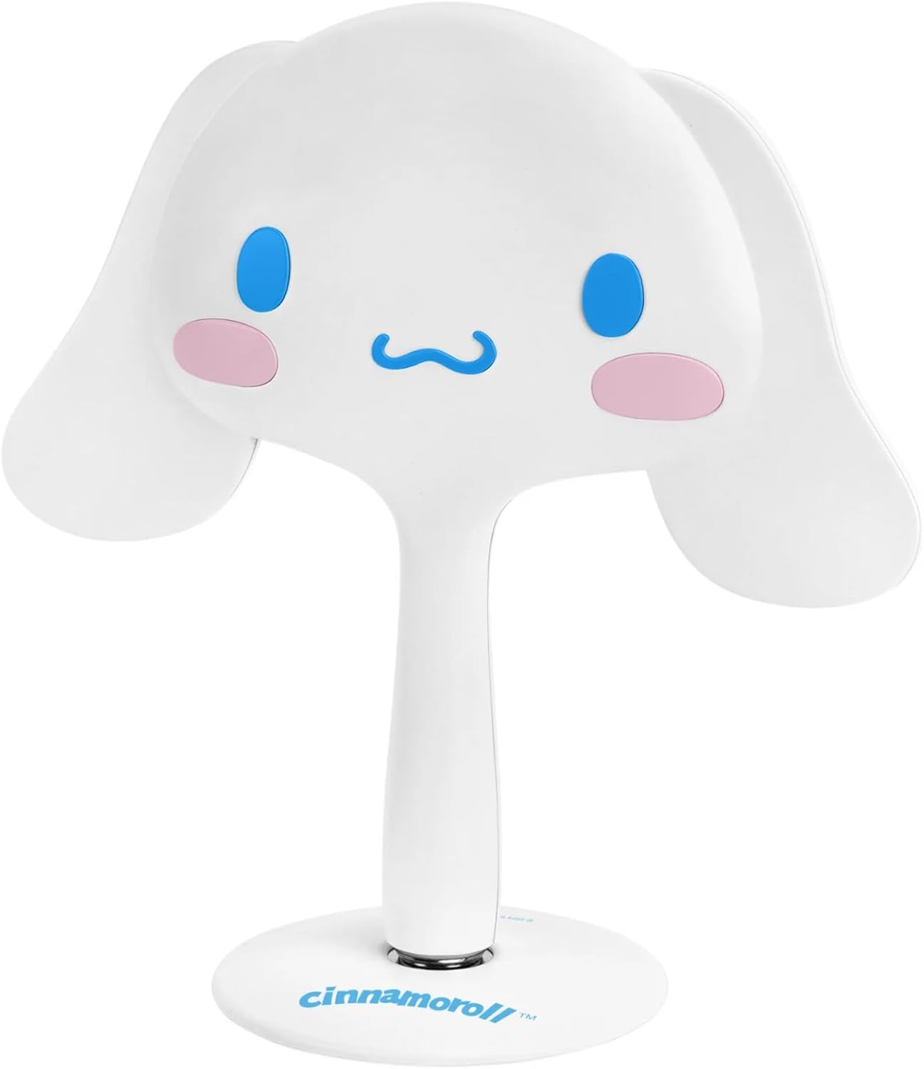 Impressions Vanity Cinnamoroll LED Handheld Makeup Mirror with Standing Base, Portable Vanity Mirror with Cinnamoroll Figural Shaped Design, Ultra Bright Adjustable Brightness Travel Mirror