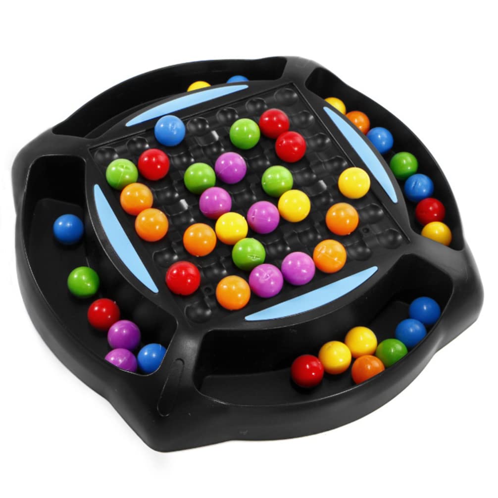 Gadpiparty Rainbow Ball Board Game Rainbow Bead Game Game Puzzle Toys for Kids Adults Christmas Family Activities Rainbow Ball Matching Game
