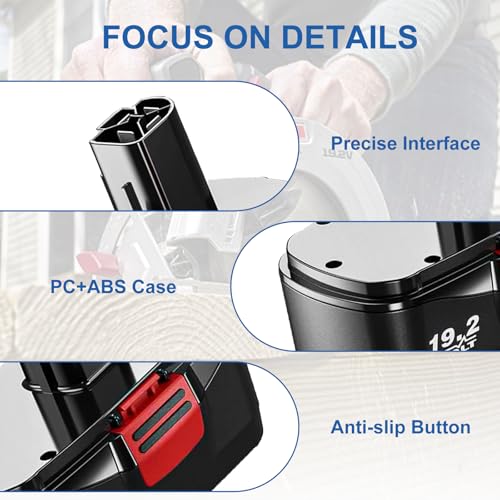 Image of Upgraded 4500mAh Replacement for Craftsman 19.2V Battery Compatible with Craftsman 19.2 Volt Battery DieHard C3 130279005 130279003 315.113753 315.115410 315.11485 11375 Cordless Tools-2Pack