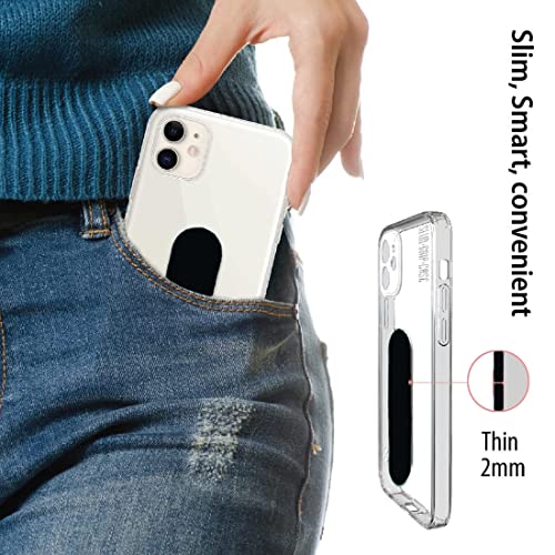 Aoliy Finger Strap Phone Holder, Cell Phone Grip Stand | Finger Grip | Phone Handle For Iphone Android Smartphone Small Tablet Mobile Device (Pu Black) #TOP4