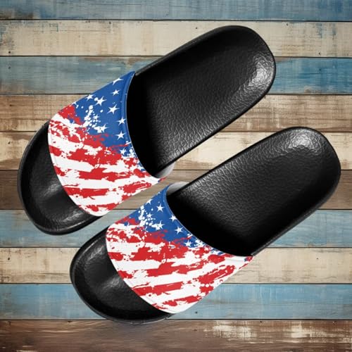 Image of Footwear for Mens Open Toe Athletic Sandals Anti-Slip Sole Slide Sandals Pillow House Flat Shoes Comfortable Slip On Slippers for Indoor & Outdoor