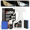 Kit de restauración de faros de automóvil: limpiador restaura faro transparente de amarillamiento y oxidación en minutos, acabado brillante impermeable, kit de líquido de restauración para