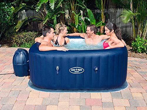 Bestway WhirlPool „Lay Z- Spa Hawaii“, viereckig, 54154, blau, 180 x 180 x 71 cm, 840 L, 54154- 05-5