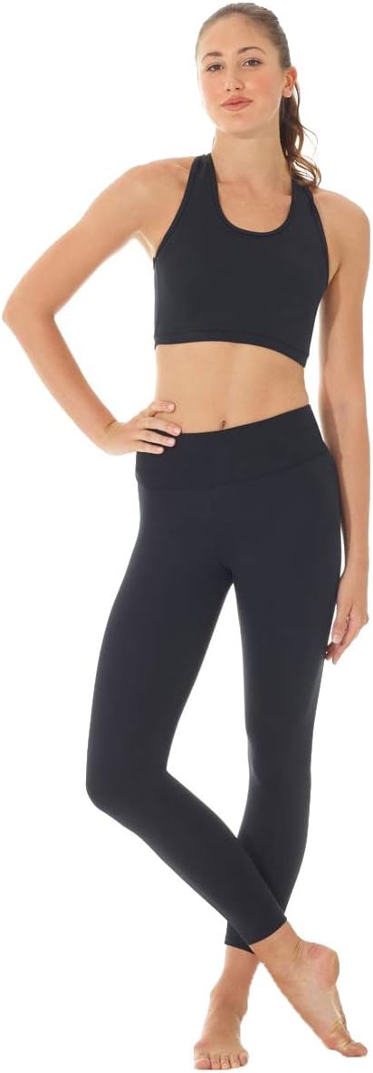 Mondor 3539 High Waisted Matrix Legging (Black, Adult Small)