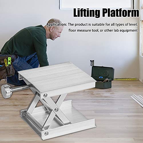 Calidaka Lab Scissors Jack, Stainless Steel Laboratory Support Jack Platform Lab Lift Stand Table, Lifting Platform Aluminum Alloy Measure Tool For Science Experiment Lab Stand #TOP2