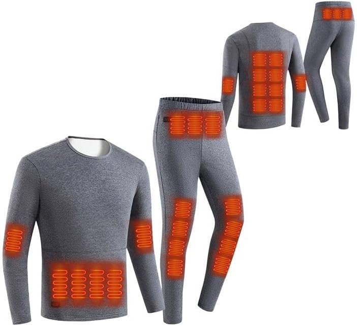 [べンテージ] あったかインナー 加熱インナー ヒーターインナー USB 吸湿発熱 伸縮性 加熱下着 防寒肌着 上下セット 長袖シャ