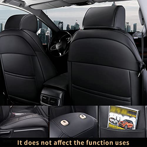 Car Seat Cover for Honda CRV 2017 2018 2019 2020 2021 2022 - Full Set of All-Inclusive CR-V Seat Covers (Black)
