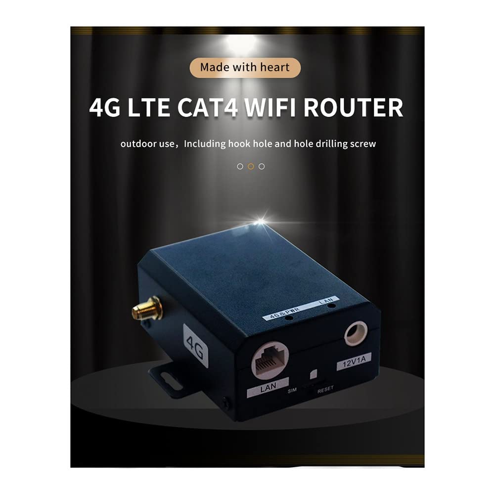 H927 Industrial Grade 4G Router 150Mbps 4G LTE CAT4 SIM Card Router con Supporto Antenna Esterna 16 Utenti Wi-Fi Spina UE, 500362386A1