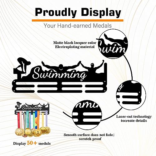 Médaille de thème de natation affichage mural pour ranger 50 médailles - 5