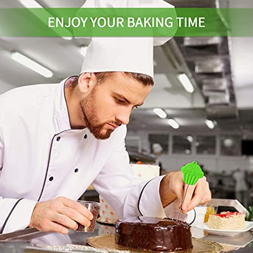 Jugreat Christmas Gifts Cake Tester Needle,3 Pcs Stainless Steel Reusable Metal Cake Tester For Christmas Baking Gifts,Kitchen Home Bakery Bread Tester,Green #TOP5